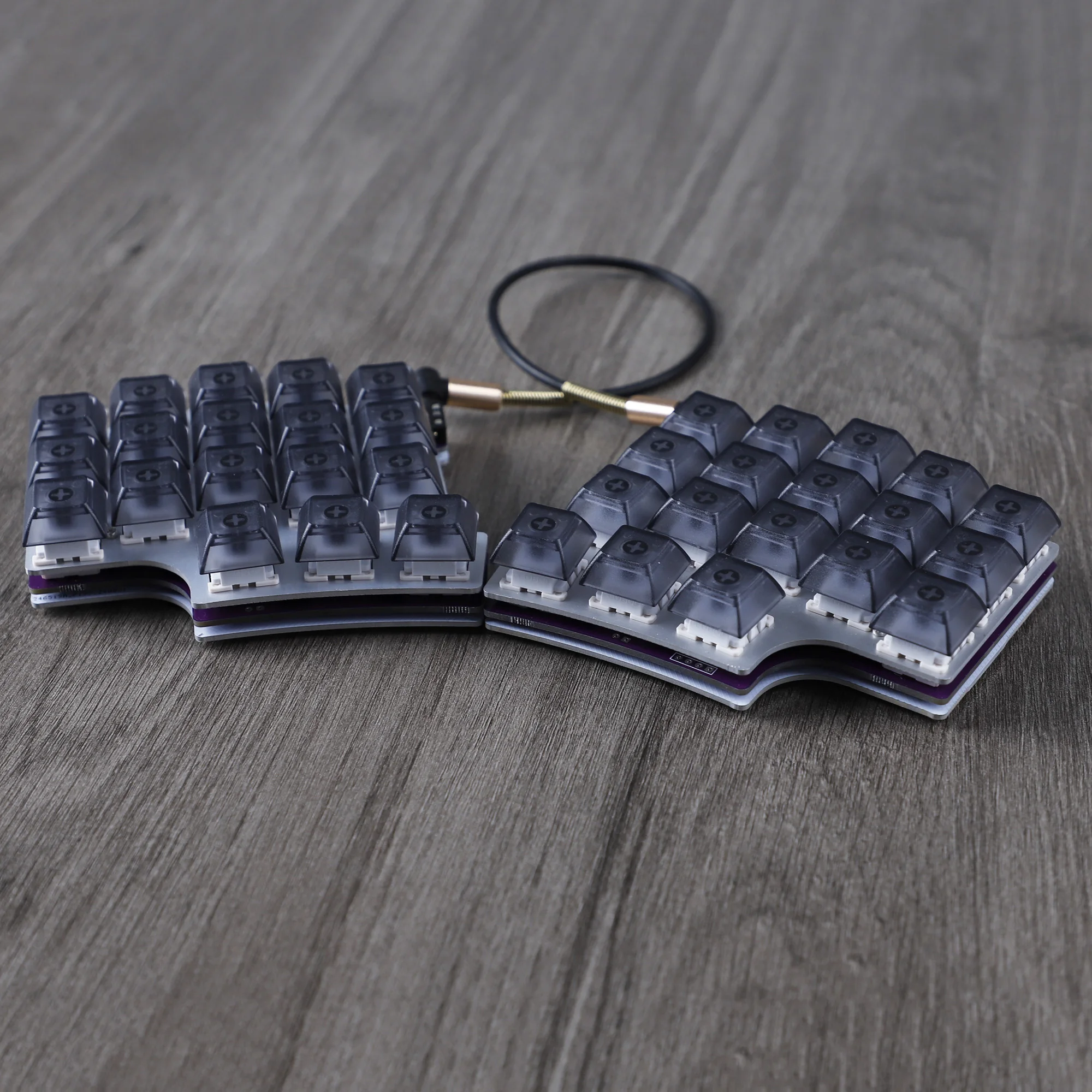 YMDK DSA Profile набор прозрачных колпачков для клавиш пустые черные прозрачные