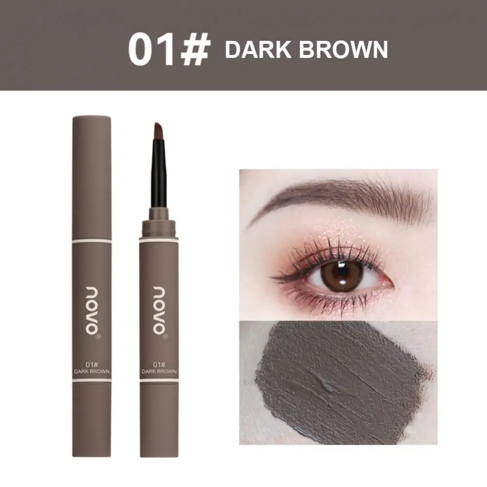 

Waterproof Eyebrow Dye Cream Double Head Eyebrow Cream With Brush Natural Long Lasting Waterproof Not Fade Eyebrow Cosmestics