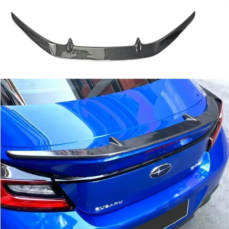 

Задний спойлер для Toyota GT86 GR86 Subaru BRZ STI Style, крыло из натурального углеродного волокна, автомобильный разделитель крышки багажника, губа, откидная отделка