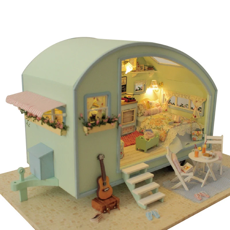 Кукольный домик CUTEROOM сделай сам деревянные кукольные домики миниатюрный