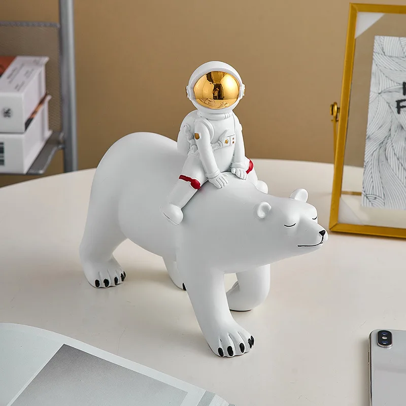 

Nordic Style Ornament Decoration Living Room TV Cabinet Study Office Desktop Decoration Bedroom Astronaut Figurine Gift for Boys