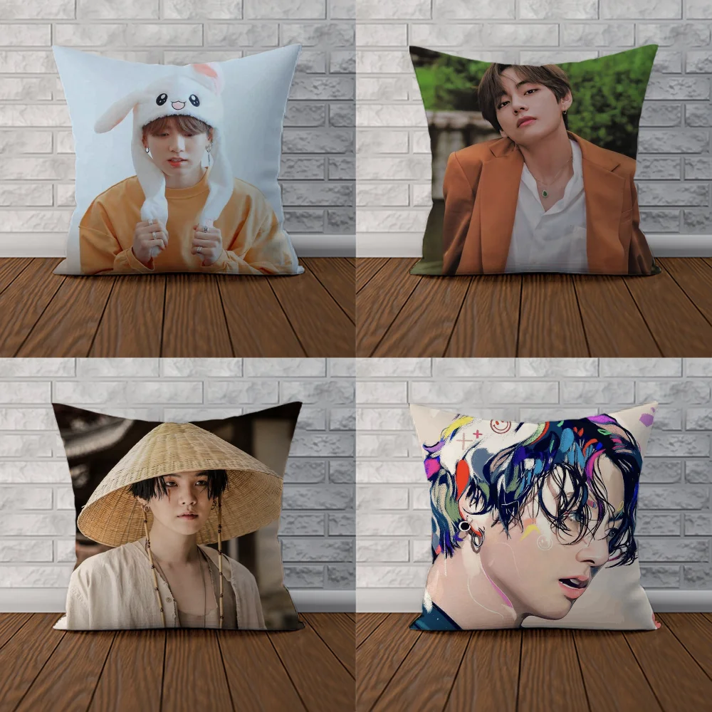 Чехол для подушки Kpop Star Bangtan подушка мальчиков 45*45 40x40 45x45