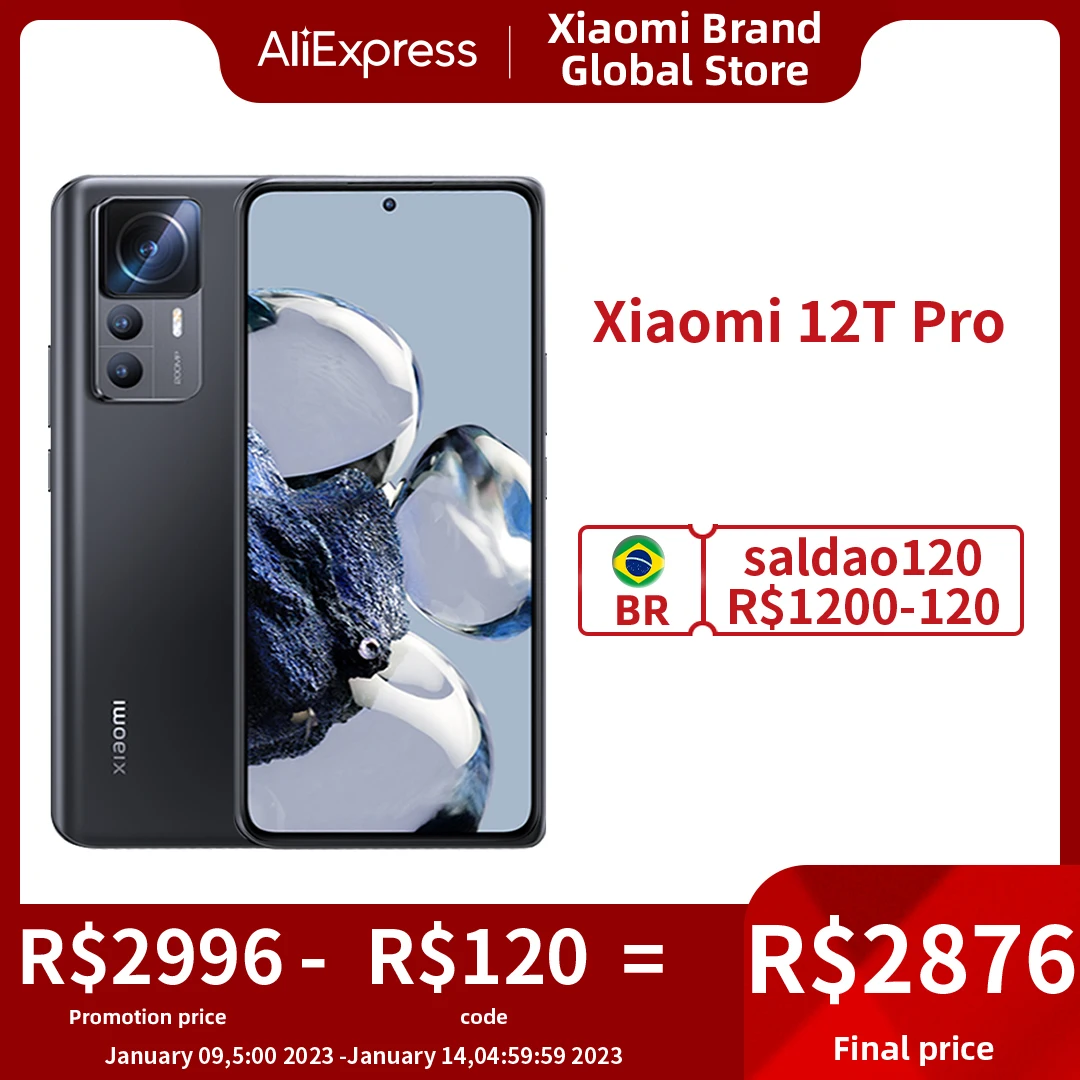 Смартфон Xiaomi 12T Pro 8/12 Гб + 256 ГБ система изображения 120 МП Snapdragon 8 Gen 1 5000 Вт HyperCharge мАч