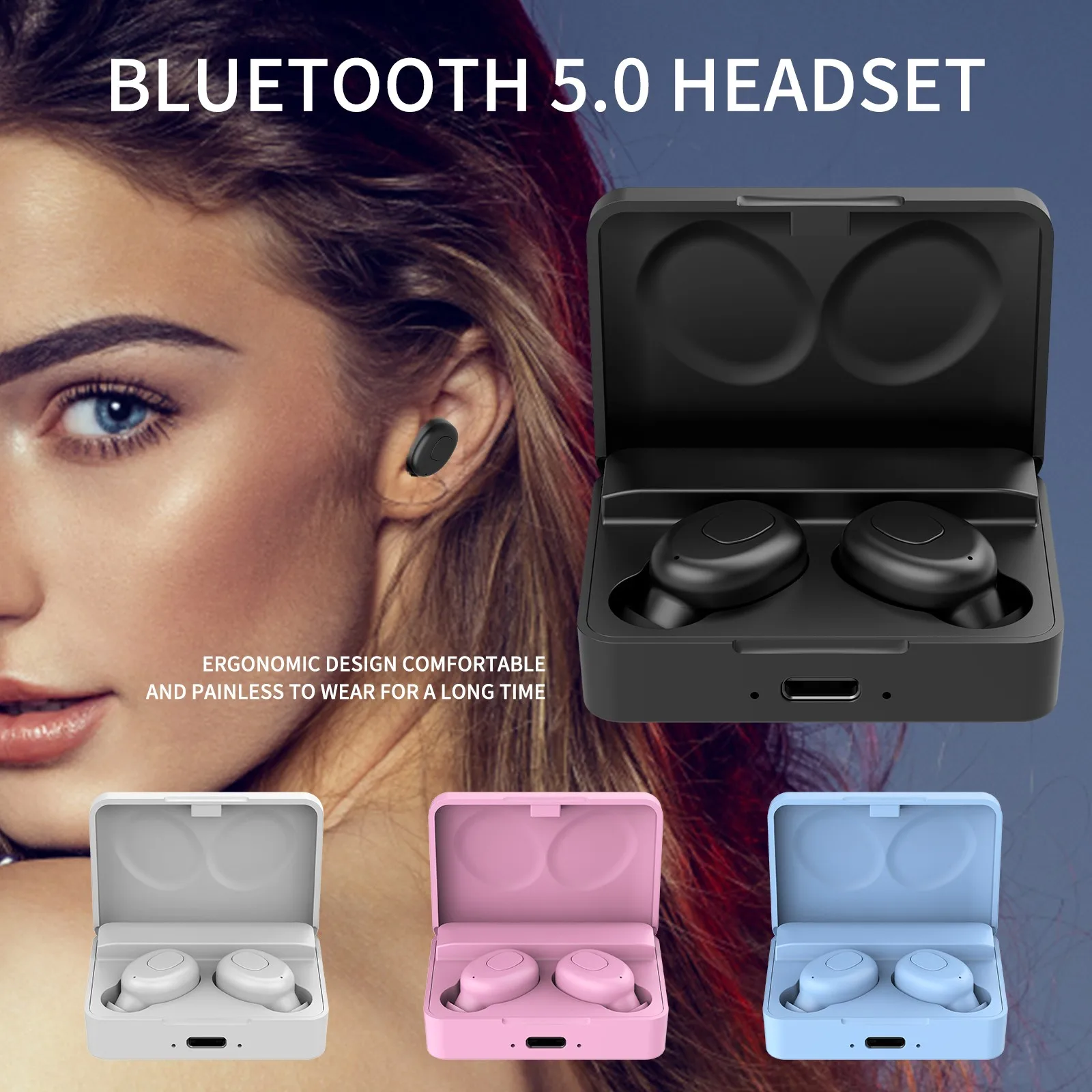 

T10 Wireless headphones TWS Bluetooth 5.0 Earphones Noise Cancelling Earbuds Waterproof Sports Headsets For Huawei iphone Phone