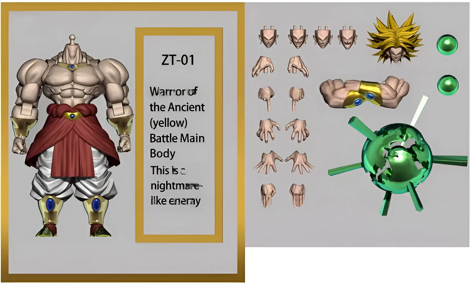Фото В наличии: Новая фигурка Бронли ZT Studio из Dragon Ball Z (ZT01, ZT02, ZT02B, ZT03), MP SHF, аниме-фигурка Супер Сайян Бронли №3