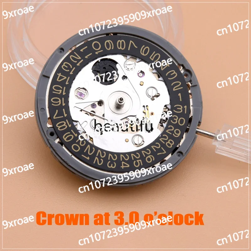Мод NH35 NH36 Автоматический механизм Золотой Kanji Дата Неделя Циферблат Корона на 3 0/3