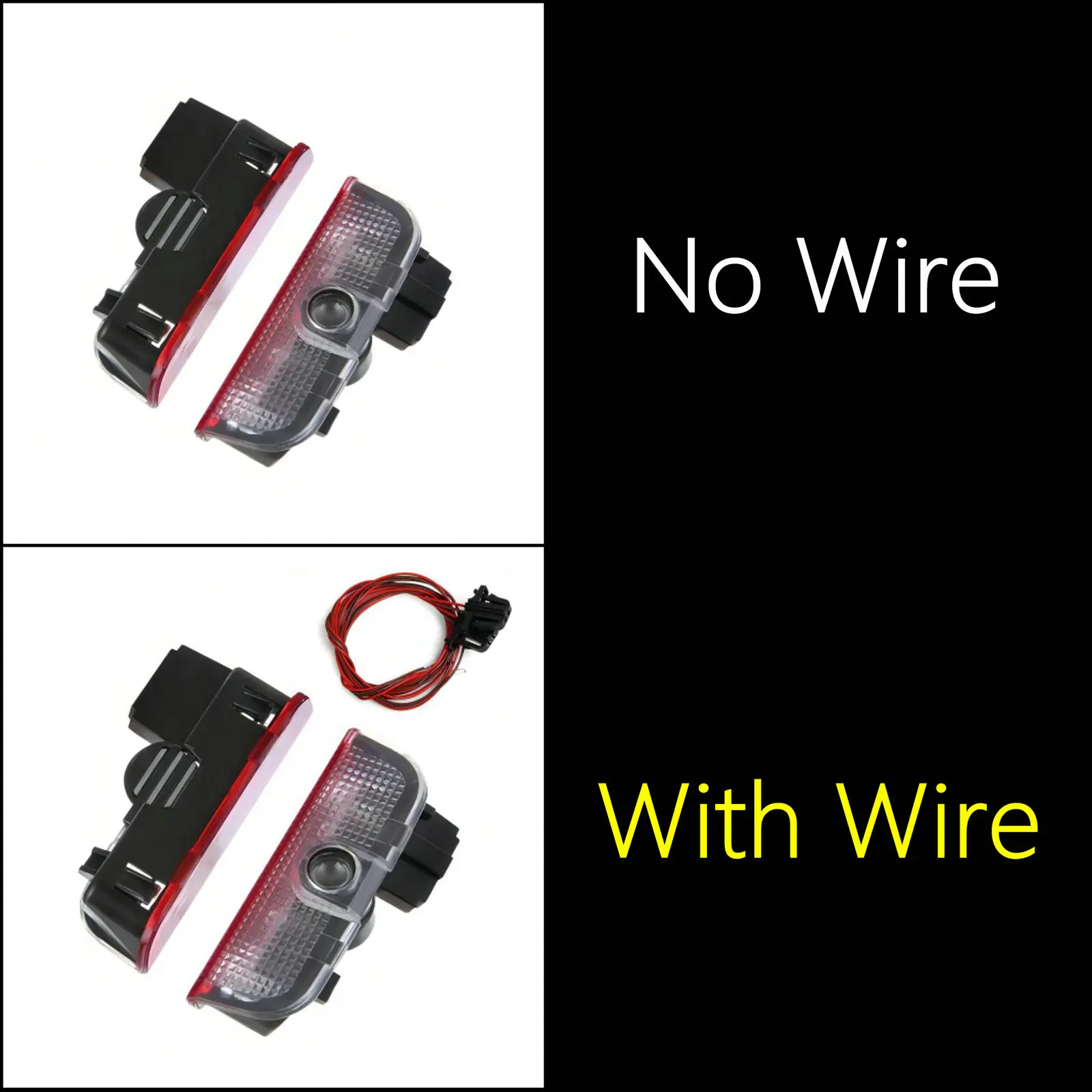 HD светодиодный автомобильный дверной проектор для VW R line Touareg 7P Golf 5 6 7 Jetta MK5 MK6 Passat CC