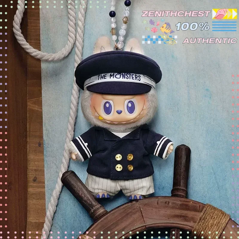 Фото POPMART The Flying LABUBU Sailor Captain Mermaid: Мягкий виниловый брелок-подвеска с ярким тематическим дизайном, стильный повседневный аксессуар, привлекающий внимание №3