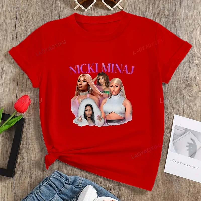 Классическая женская рубашка с принтом плаката в стиле рэпера NICKI MINAJ