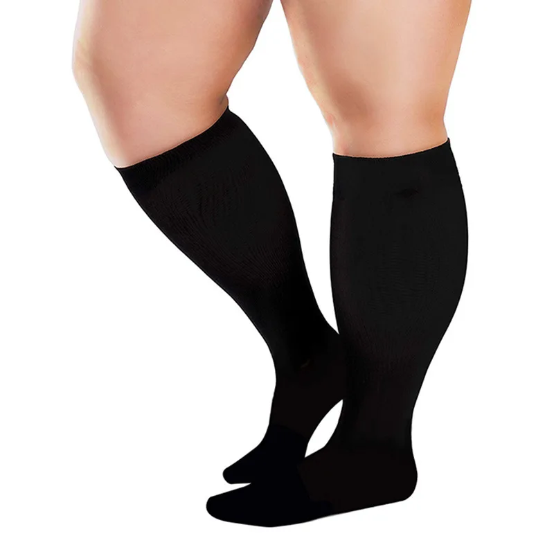 4XL Enlarged Compression Socks For Men With Black Color Varicose Veins Diabetes Outdoor Sports Running Socks For Women Wholesale