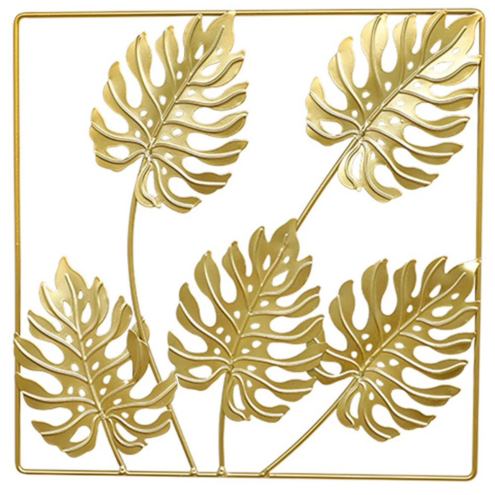 

Wallleaf Decor Metal Leaves Iron Gold Room Living Monstera Decoration Tray Papertropicalornament Sculptures Palm Hanging