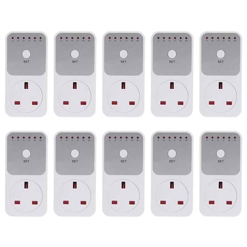 

10X Smart Control Countdown Timer Switch Plug-In Socket Auto Shut Off Outlet Uk Plug