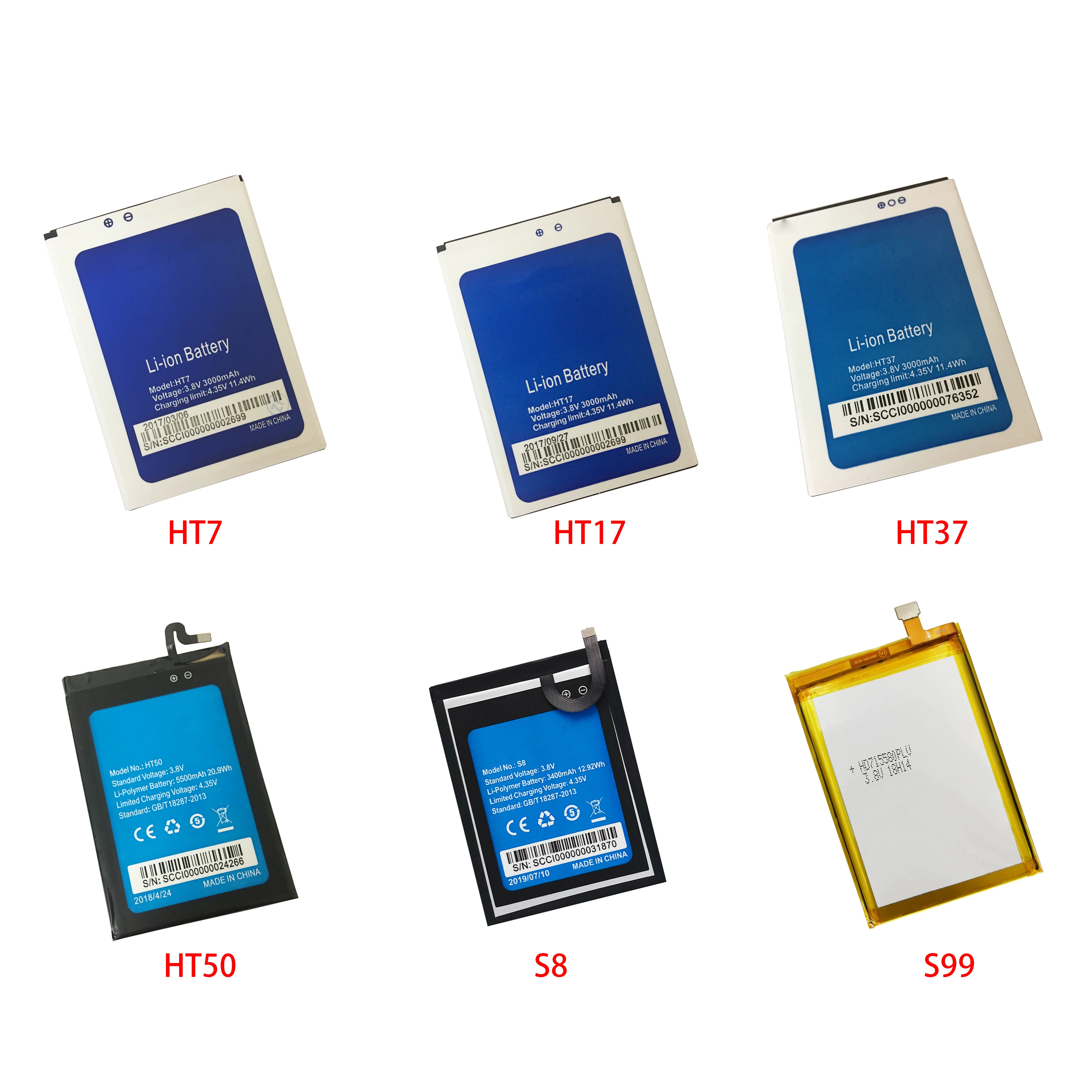 

Аккумулятор для Φ S99 HT50 HT7 Pro HT17 S8 HT37 HOMTOM Li-мобильный телефон
