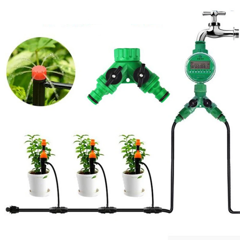 

2-way Garden Tap Female Y Irrigation Valve Water Splitter Quick Connector Y Type Irrigation Valve Manifold Quick Coupling