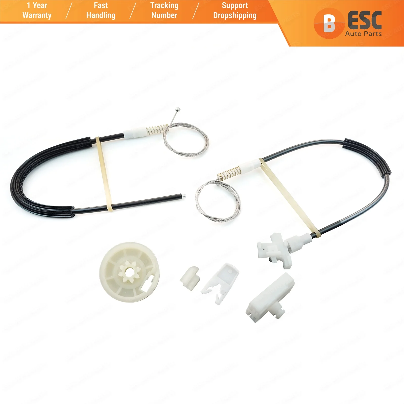 ESC Auto Parts EWR254 Electrical Power Window Regulator Repair Kit Front Left Door for Renault Megane 1 1996-2003 Fast Shipment |