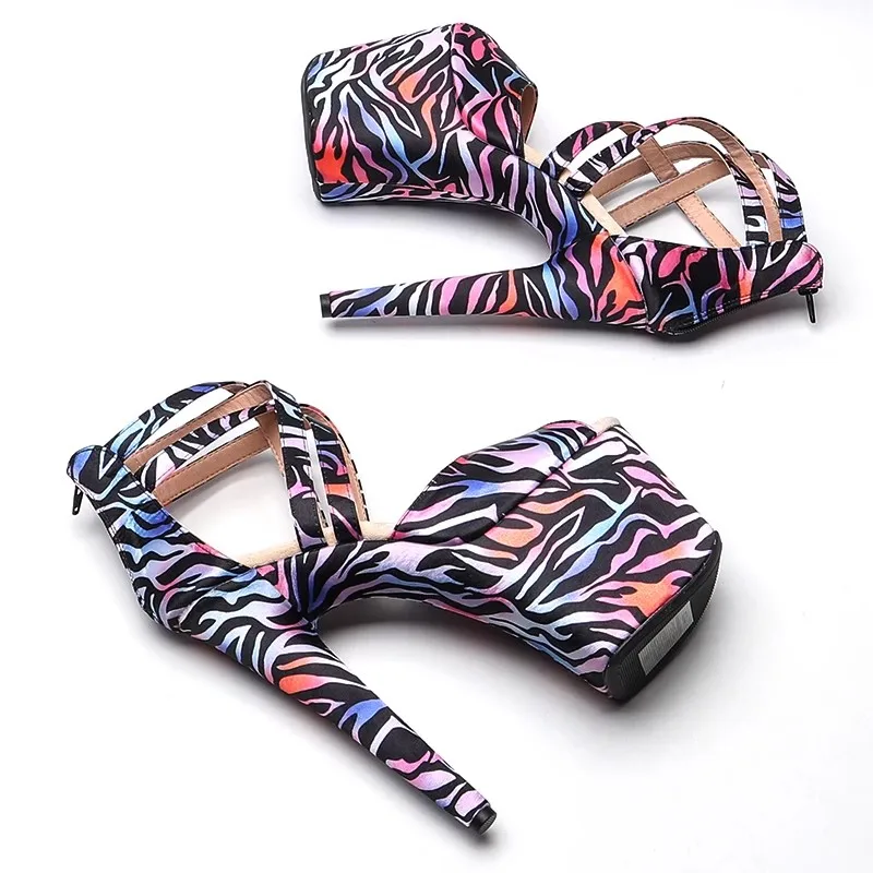 Женские новые сандалии из искусственной кожи 20 см/8 дюймов пикантные