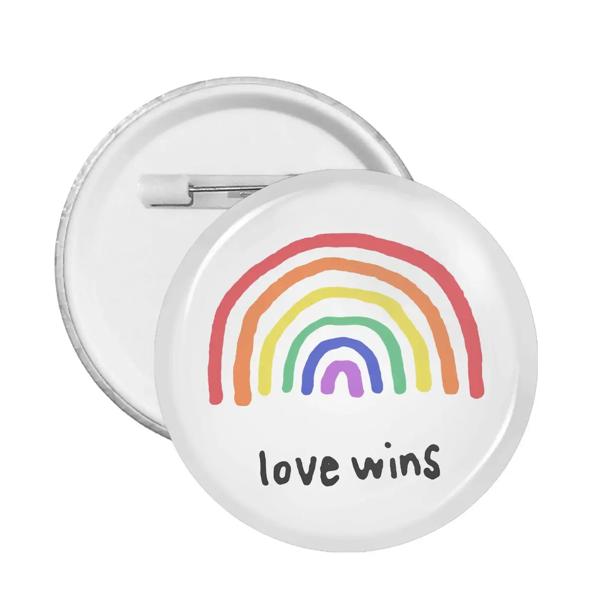 

Значок Love Wins с черной булавкой, милые булавки для любителей ЛГБТ, значки, броши для рюкзака
