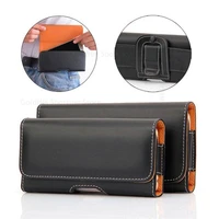 universal waist bag leather case for huawei p50e p50 pro p40 lite e p40 pro plus p30 p20 lite magnetic flip belt clip phone bag