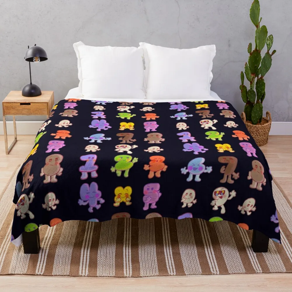 

BFB All Numbers Algebraliens Pack Throw Blanket Shaggy Blanket Blanket Fluffy