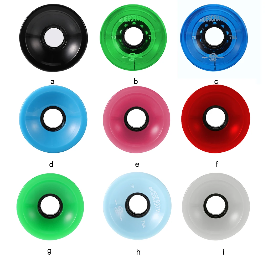 

4 Pcs/set Skateboard Wheels 82A PU Wheels Roller Skate Longboard Tires with Bearing Skateboard Scroll Wheel Replacement Parts