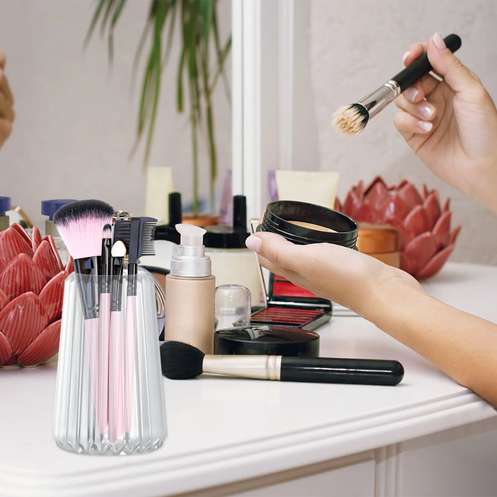 

Silicone Molds For Flower Vase Heightened Resin Casting Molds For Making Vase Pen Holder Makeup Brush Holder Casting Mold