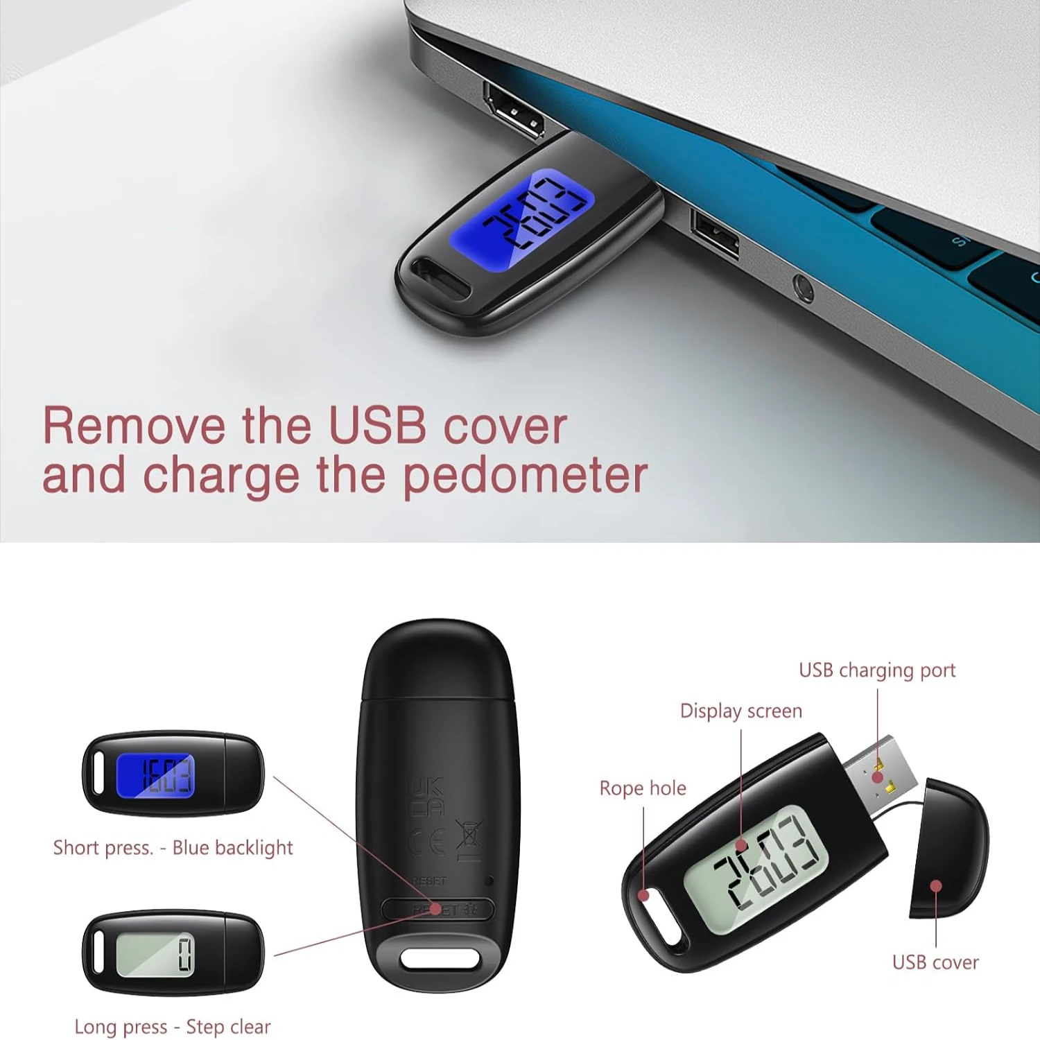 this amazing reliable and durable high-performance pedometer. Start your proactive energetic fitness quest with confidence