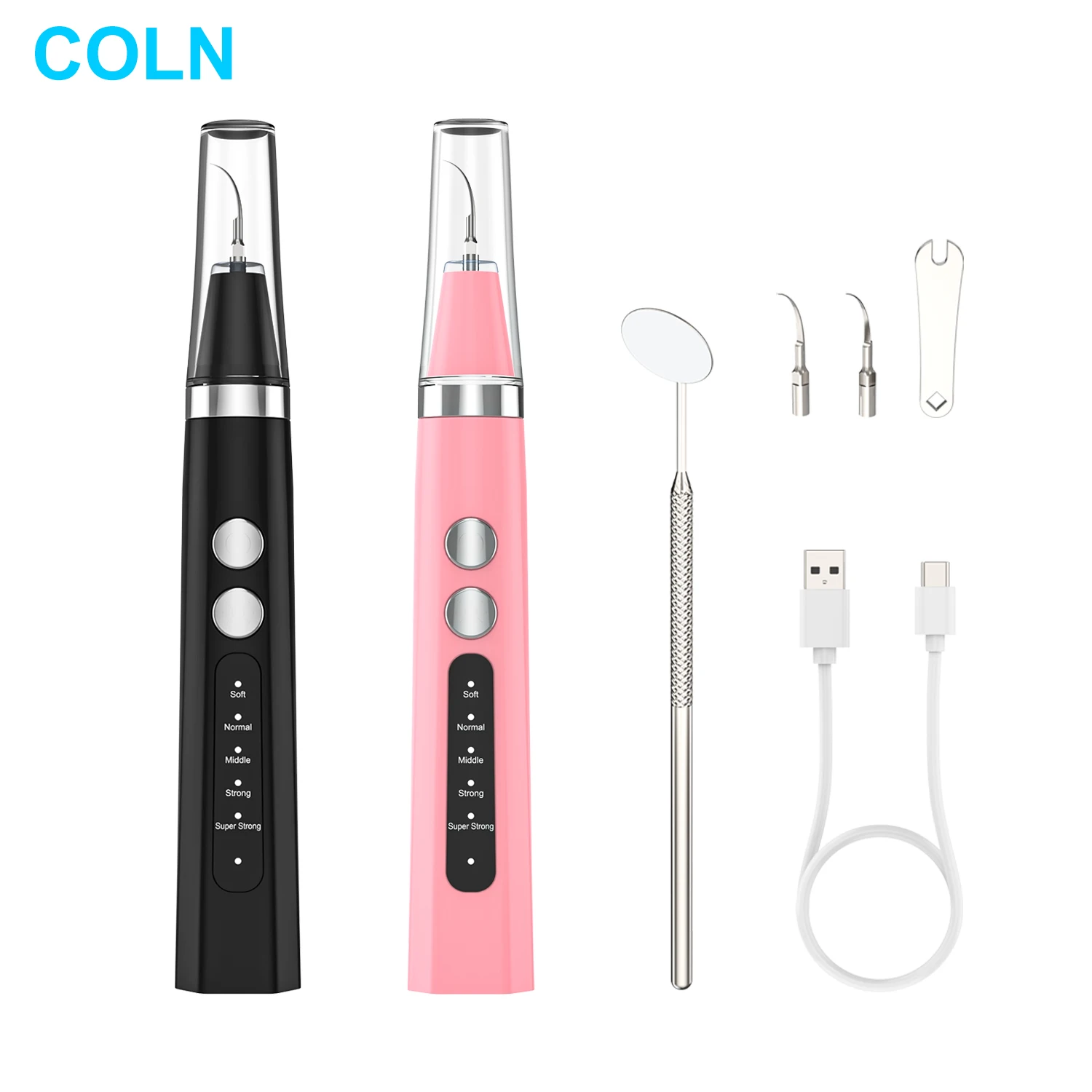 

Sonic Electric Teeth Cleaner Tooth Whitening Teeth Cleaning Remove Plaque Stains Tartar Cleaning Tool Sonic Teeth Cleaner