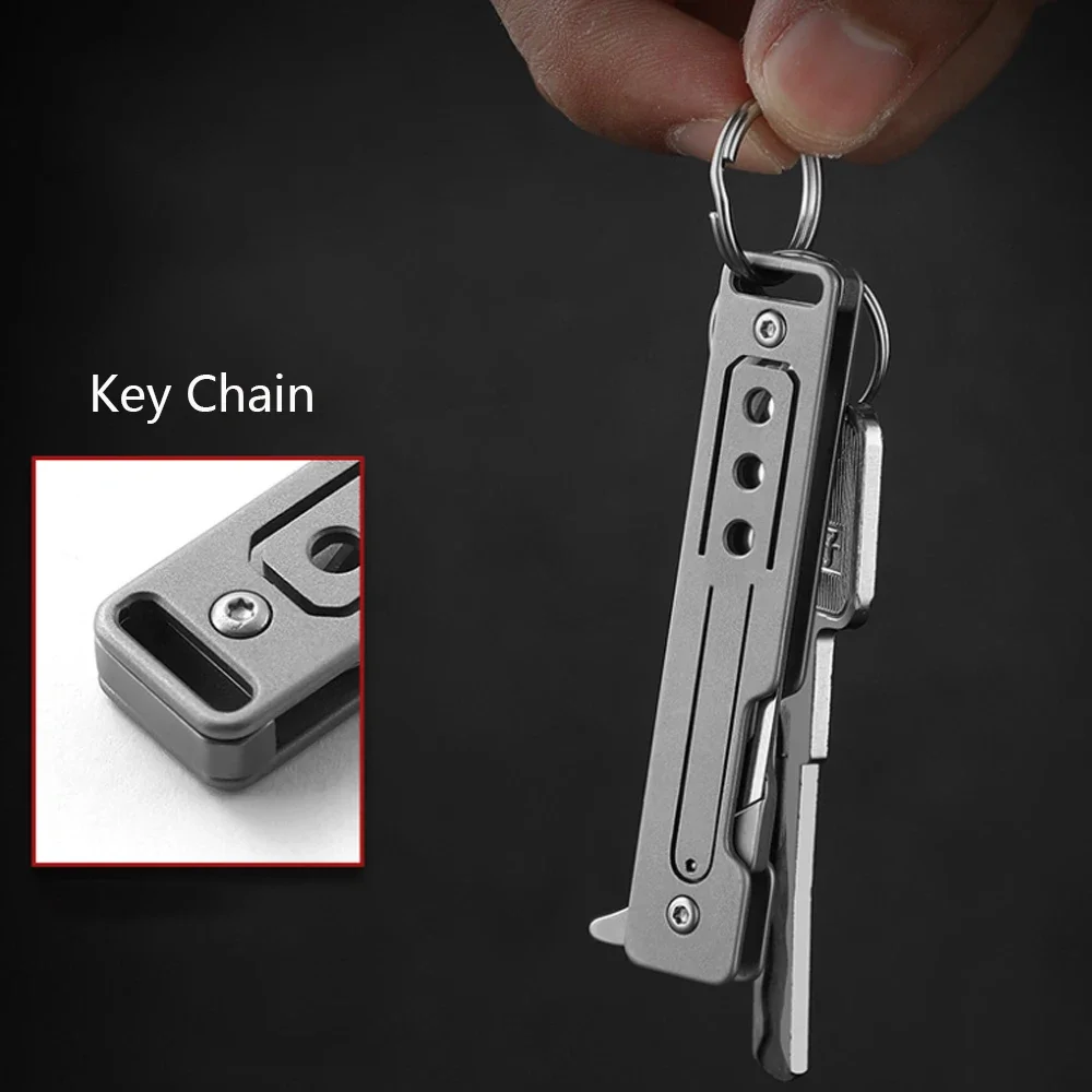 НОВЫЙ скальпель из титанового сплава быстро открывающийся складной нож