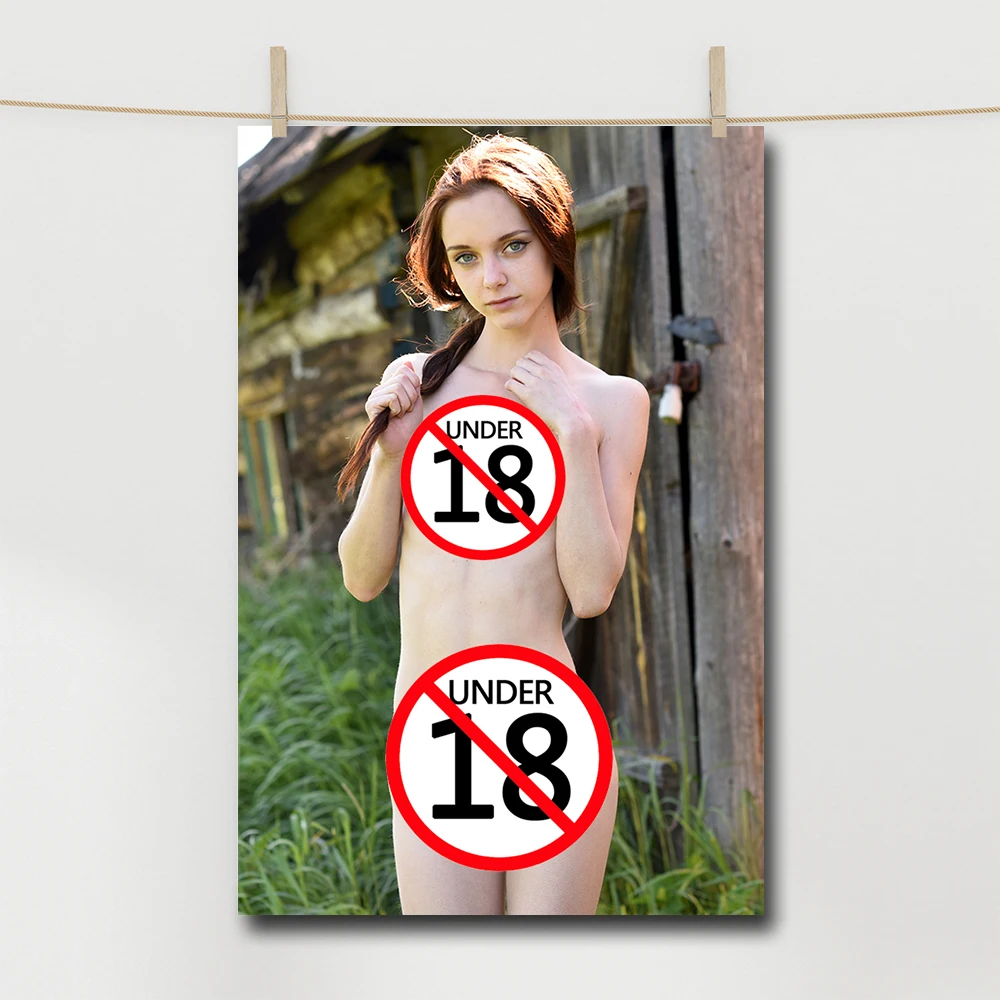 Модный сексуальный женский настенный художественный постер телесного цвета