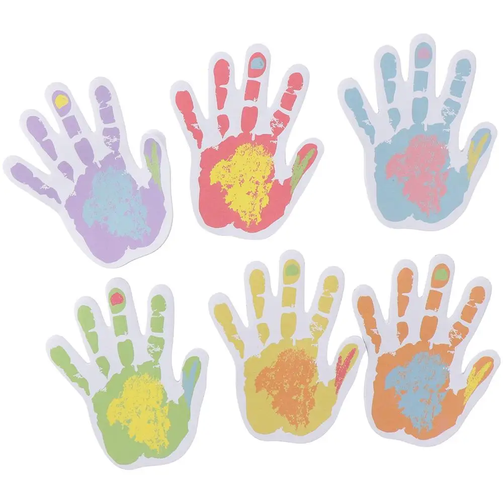 

Цветные липкие заметки в форме руки 6 шт