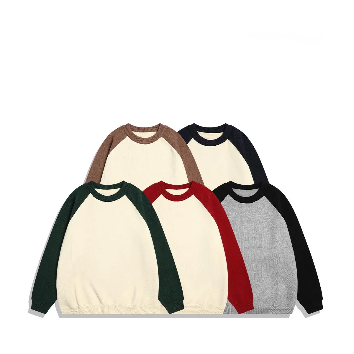 

Женские свитера с рукавами реглан Privathinker, Повседневные вязаные пуловеры контрастного цвета в стиле Харадзюку, трикотаж Y2k