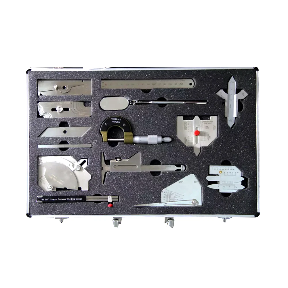 

13 Piece Stainless Steel Welding Tools Measure Gauge Kits Weld Inspection Gage Combine Kit Soldering Ruler