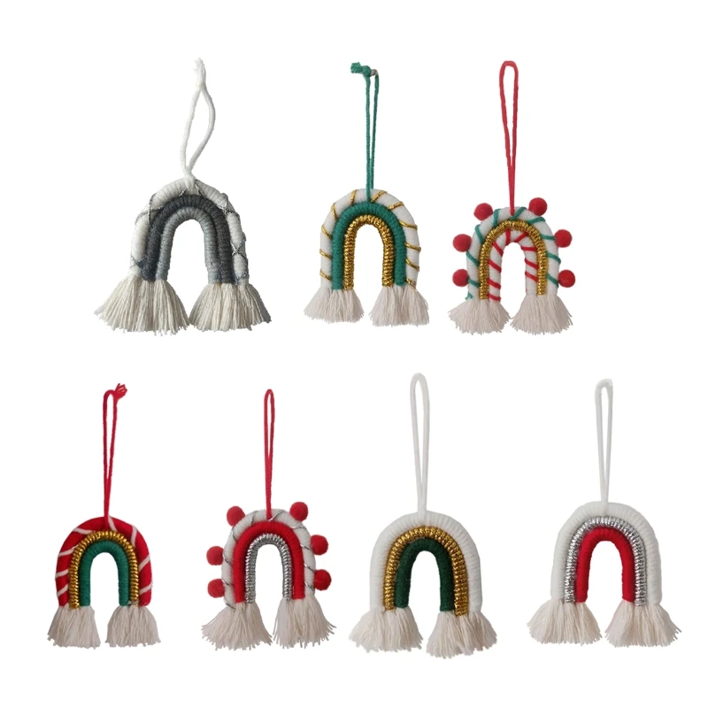 

Подвеска в виде радужной рождественской елки