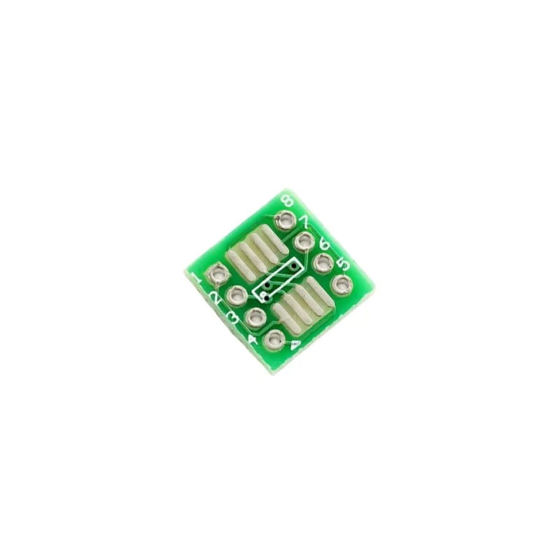 Фото Зеленая плата адаптера для SOP8/SSOP8/TSSOP8 SMD в DIP-переходная плата SMD в сквозное отверстие №3