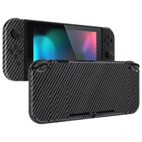 extremerate custom graphite carbon fiber console back plate controller housing shell with full set buttons for nintendo switch