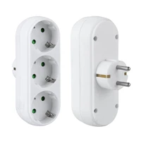 european germany power 3 outlet wall plug adapter outlet extender wall tap plug splitter perfect for travel