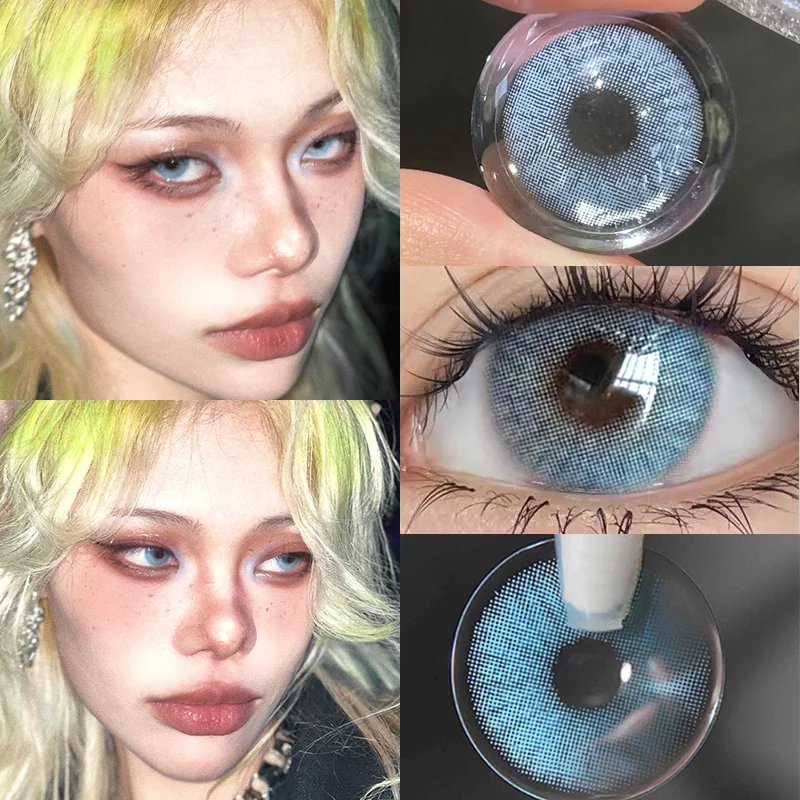 KSSEYE 1 пара новых голубых цветных контактных линз для глаз модные зеленые линзы