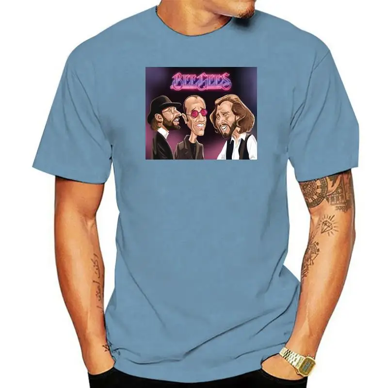 

NEW BEE GEES PERSONELS CARTOON LOGO BLACK T-SHIRT SIZE S TO 3XL USA SIZE EM1