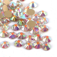 8 big 8 small cut facets nail rhinestone crystal clear crystal ab flatback non hotfix rhinestones decoration crystal stones