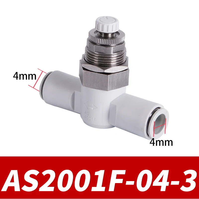 

Дроссельный клапан AS1001F/AS2001F/AS3001F/AS4001F-04/06/08/10/12-3 Соединительный соединитель трубы клапана регулирования скорости с креплением на диафрагме