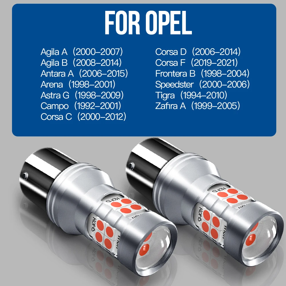 Светодиодные стоп-сигналы P21/5W Лампы Canbus для Opel Agila A B Antara Арена Astra G Corsa C D F |