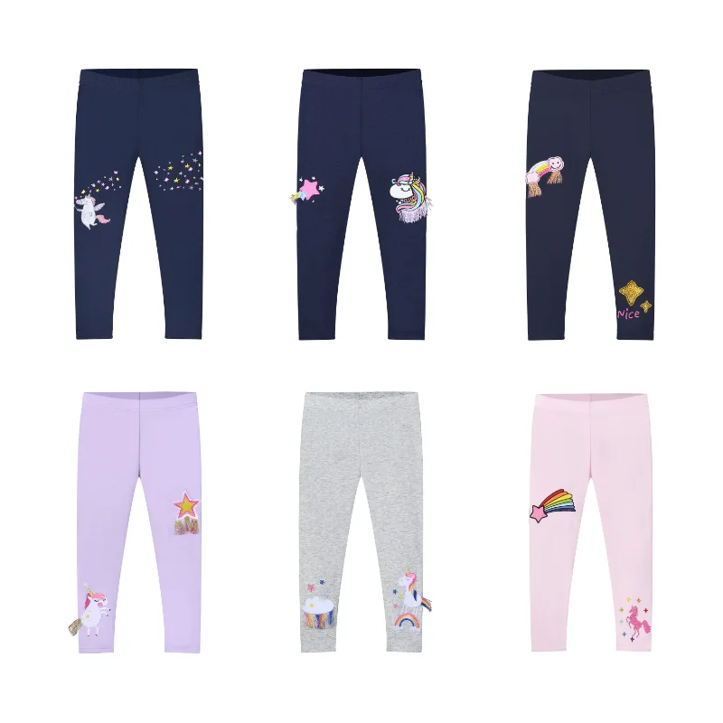 Little maven 2022 Baby Girls Lovely Leggings Cotton Soft and Comfort Pants for Girls Kids Casual Clothes Spring and Autumn