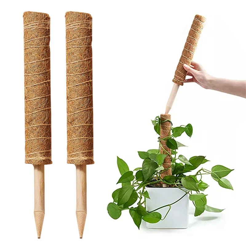 

11.8 Inch Moss Pole for Plants Monstera,Coco Coir Pole Plant Support Extension for Indoor Climbing Potted Plants