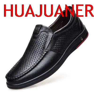

2022 Newly Men's Summer Loafers Shoes Genuine Leather Soft Man Casual Slip-on Cutout Shoes Cowhide Summer Loafers