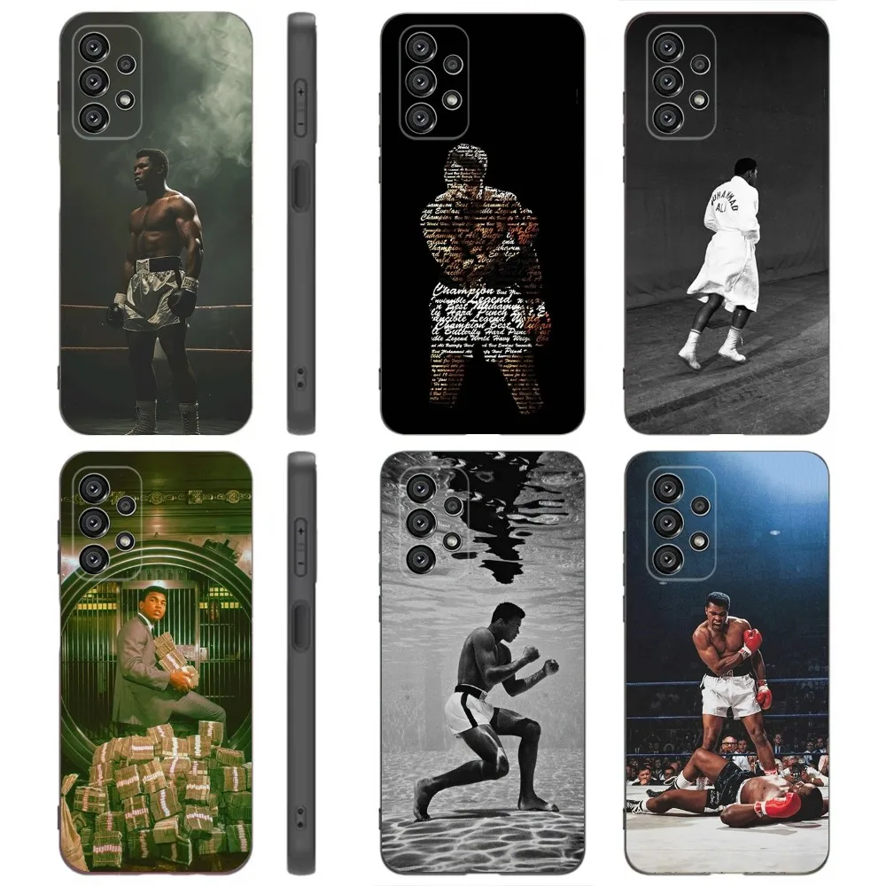 M-Muhammad Ali Phone Case For Samsung Galaxy A91 A80 A73 A72 A71 A53A52 A32 A31A22 A21s A20 Black Cover