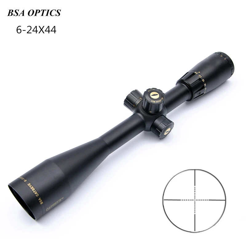

BSA OPTICS 6-24X44 SP, охотничье искусство, Параллакс, сетка мил-ДОТ, сетки, замок, встроенные солнцезащитные прицелы