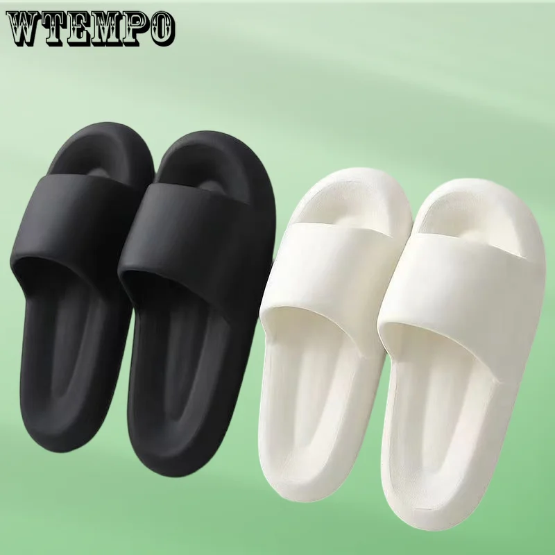 

WTEMPO Cloud Soft Slippers Couple Home Outdoor Sandals Summer Unisex Bathroom Shoes Flip Flops Thick Bottom Dropshipping