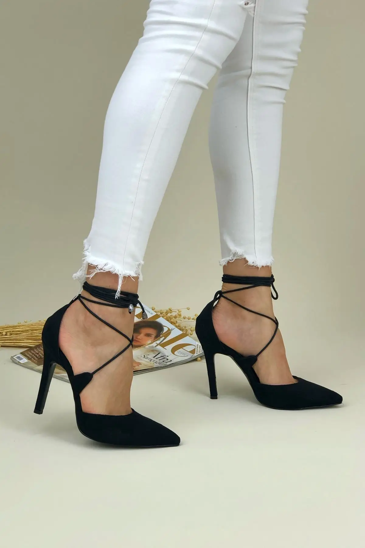 

Women's Fashion Handmade Special Suede High Heels Shoes