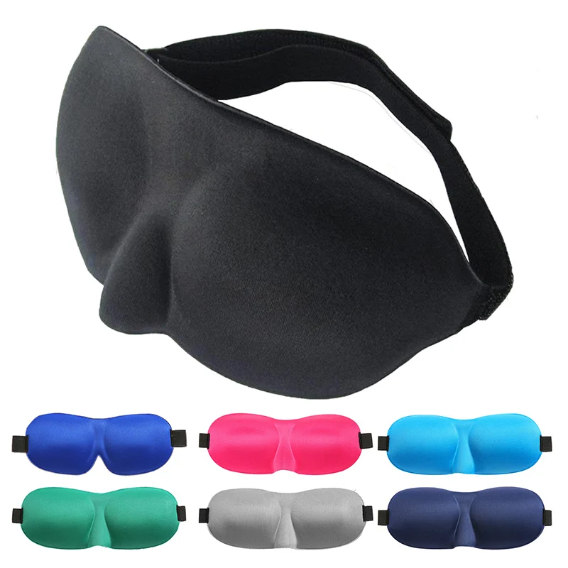 

3D Sleep Mask Natural Sleeping Eye Mask Eyeshade Cover Shade Eye Patch Women Men Soft Portable Blindfold Travel Eyepatch 1Pcs