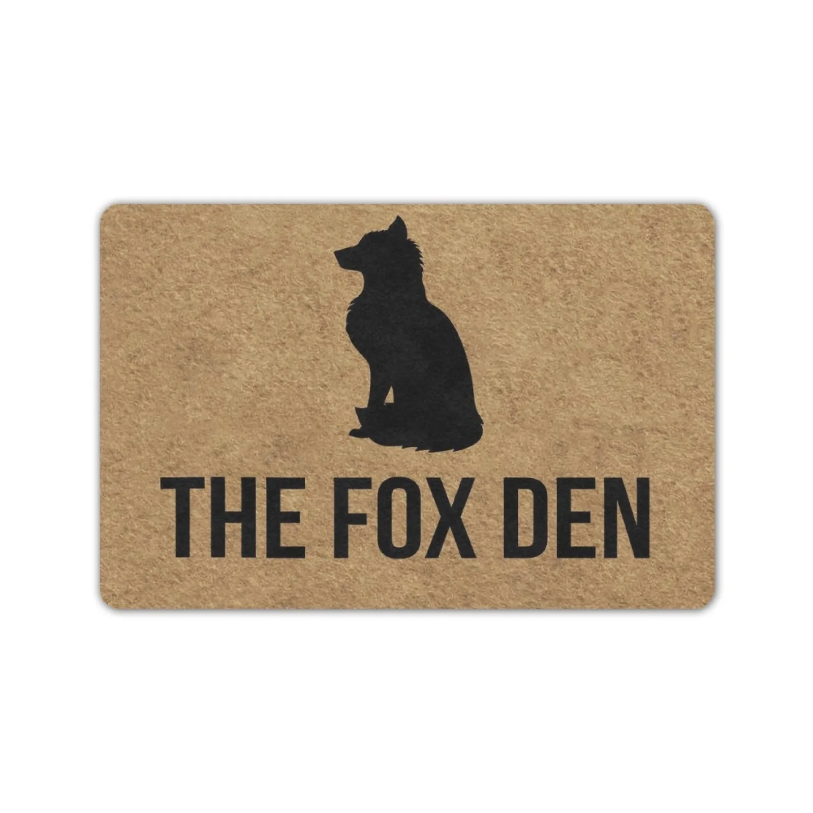 

Doormat The Fox Den Door Mat Rubber Non-Slip Entrance Rug Floor Mat Balcony Mat Funny Home Decor